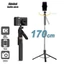 Tripod điện thoại 3 chân, Gậy chụp ảnh Selfie có remote bluetooth quay phim, livestream chống rung chắc chắn