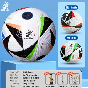 Banh Bóng Đá King Ball Size Số 4 5 Quả Bóng Đá Trẻ Em Giá Rẻ Chính Hãng Ngoại Hạng Cúp C1 Euro