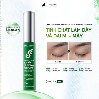 [HÀNG TẶNG][Tinh Chất Làm Dày Và Dài Mi - Mày] DAILY EFFECT Growth Peptide Lash & Brow Serum (5ml)