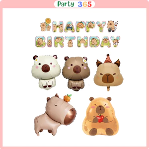 Bóng Hình Capybara Trang Trí Sinh Nhật Bé Trai Bé Gái
