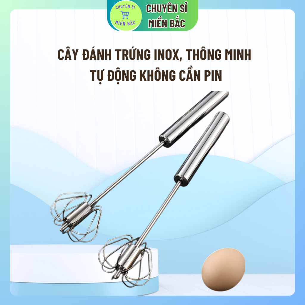 Cây đánh trứng inox, Cây pha cafe thông minh tự động không cần pin