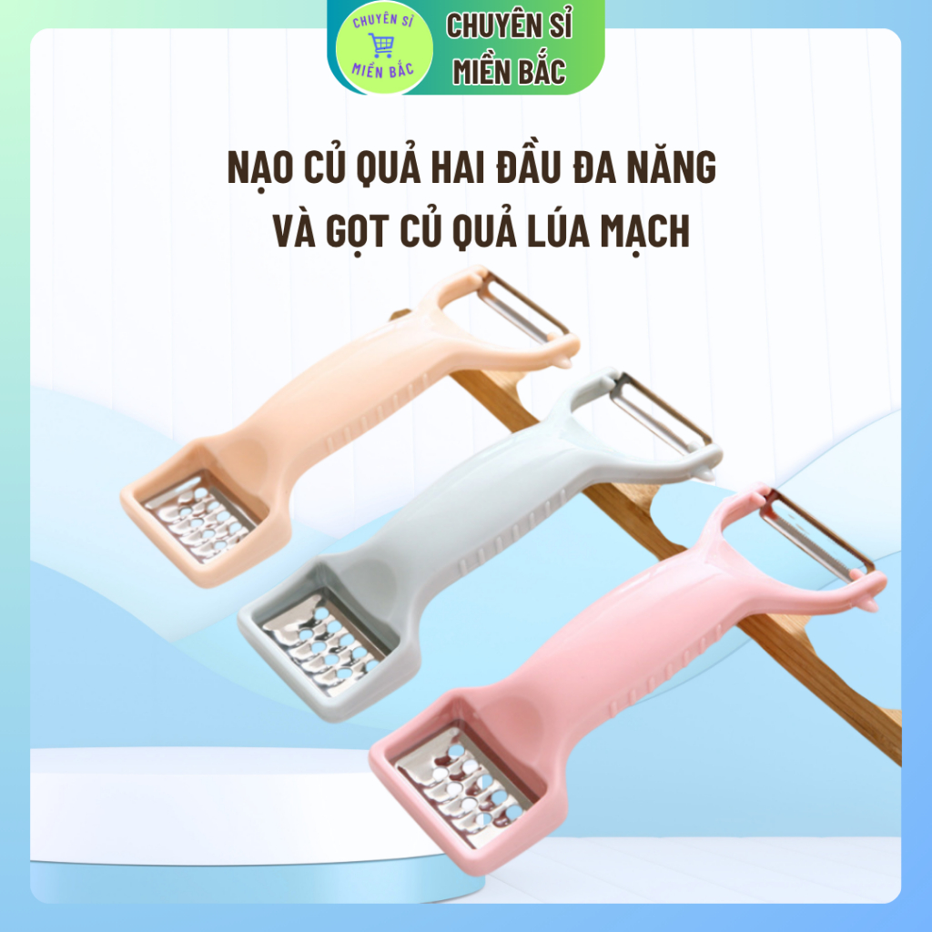 Nạo Củ Quả Hai Đầu Đa Năng Bào Sợi Và Gọt Củ Quả Lúa Mạch