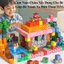 Combo 200 khối nam châm natra lắp ghép cụm nam châm khối xây dựng cho bé Happykids