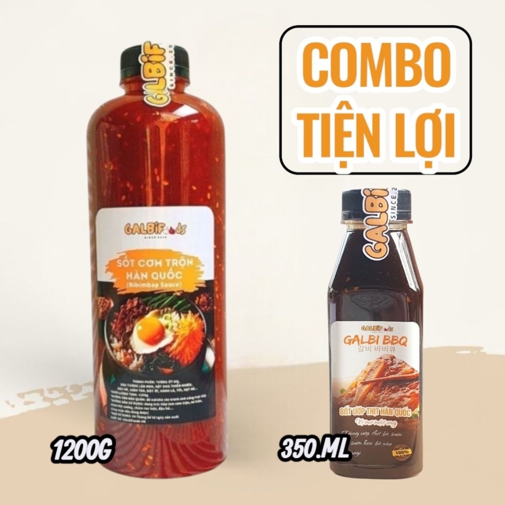 Sốt Cơm Trộn Hàn Quốc 1200g Nhà Galbi- Tiện lợi cho việc trộn cơm, trộn mì, đặc biệt chấm thịt nướng Hàn Quốc.
