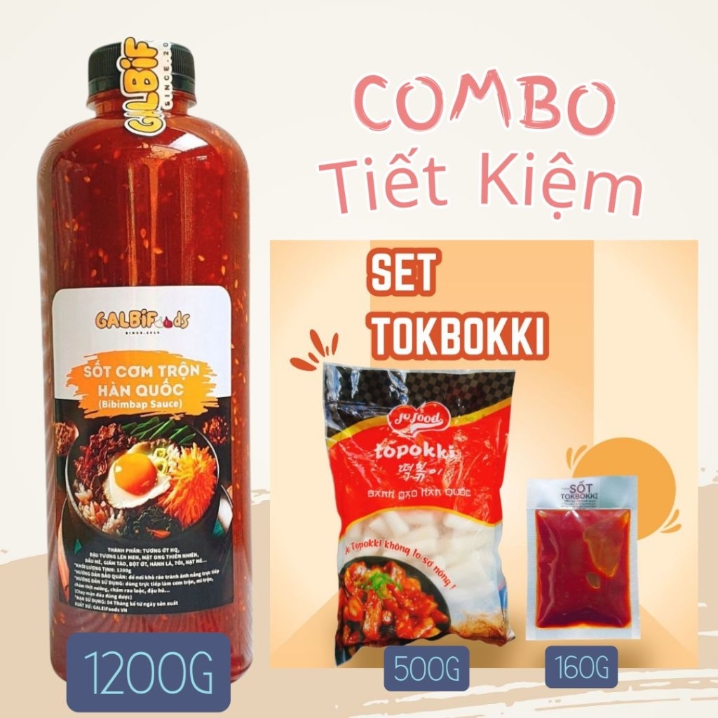Sốt Cơm Trộn Hàn Quốc 1200g Nhà Galbi- Tiện lợi cho việc trộn cơm, trộn mì, đặc biệt chấm thịt nướng Hàn Quốc.