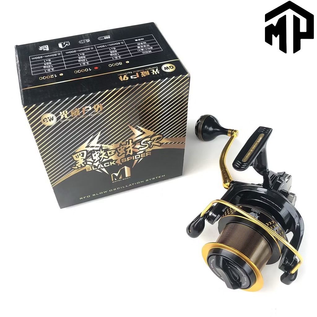 Máy câu chính hãng GW 12000 hàng loại 1 cối nông Black Spider chất lượng máy quay rất êm và mượt