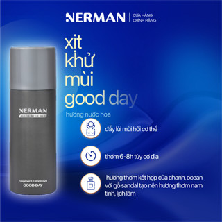 Bộ quà tặng cho nam ảo ảnh quang học Nerman - Sữa tắm gội 3in1 350ml & DDVS 100ml & Xịt khử mùi