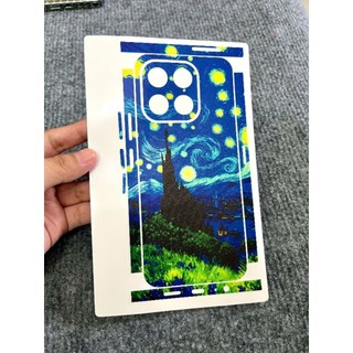 [Dạ Quang] Skin Miếng dán PPF hình Vangogh mặt sau cho điện thoại