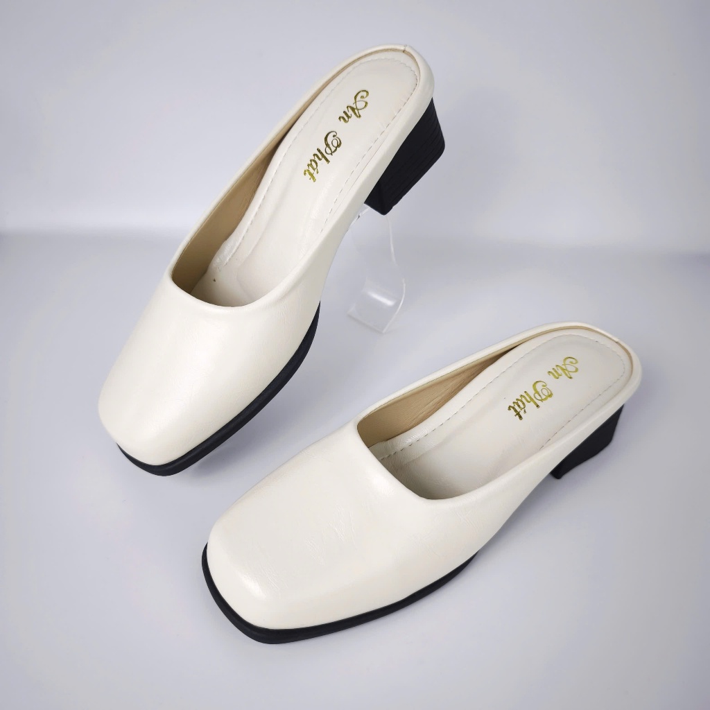 Giày hở gót Sục nữ da thật cao cấp 5cm sục nữ trung niên AN PHÁT SU71