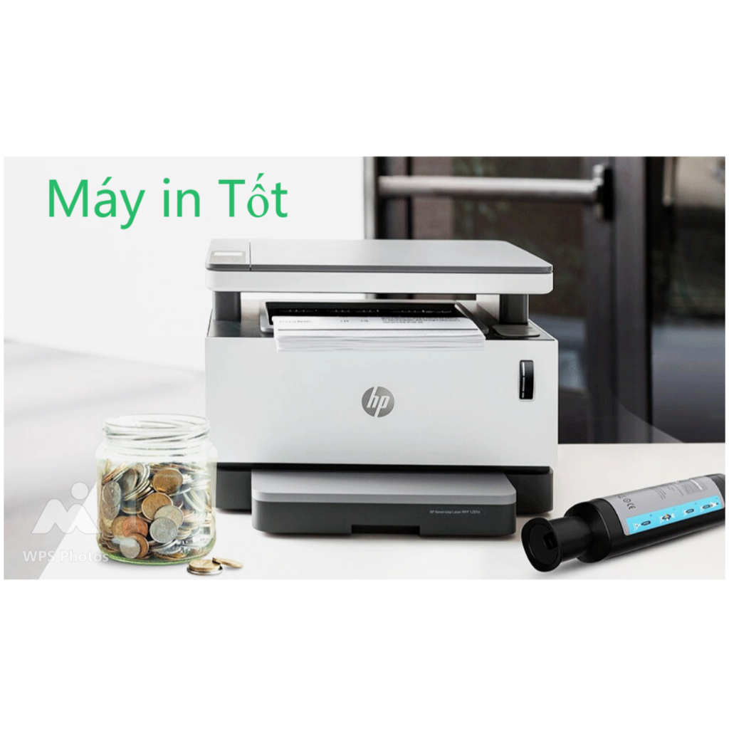 [Tặng Ống Nạp] Máy In HP1000A Máy In Đen Trắng Văn Phòng Nhỏ Gọn Máy In USB Tốc Độ Cao  - Máy In Giá Tốt