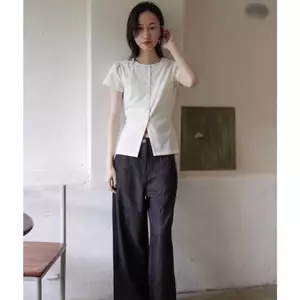 𝗔𝗰𝗲 A06 - Áo Linen cổ tròn