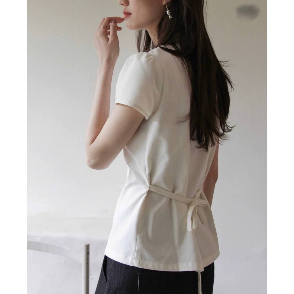 𝗔𝗰𝗲  A06 - Áo Linen cổ tròn