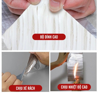 Băng dán keo dán tường chống thấm nước, siêu dính chắc chắn, chống dột, chịu nhiệt cao, ứng dụng linh hoạt