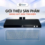 Combo hút khói bếp sơn tĩnh điện GEER HF150/75W chính hãng – Máng hút khói và quạt hút mùi công suất lớn, chạy êm — ảnh 6