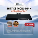 Combo hút khói bếp sơn tĩnh điện GEER HF150/75W chính hãng – Máng hút khói và quạt hút mùi công suất lớn, chạy êm — ảnh 7