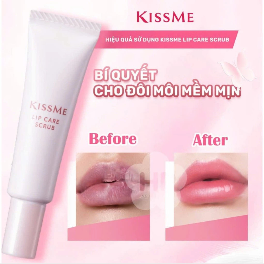 Kem Tẩy Tế Bào Chết Vùng Da Môi Kissme Puchi Mochi Lip Scrub Dưỡng Môi Mềm Mịn 10g