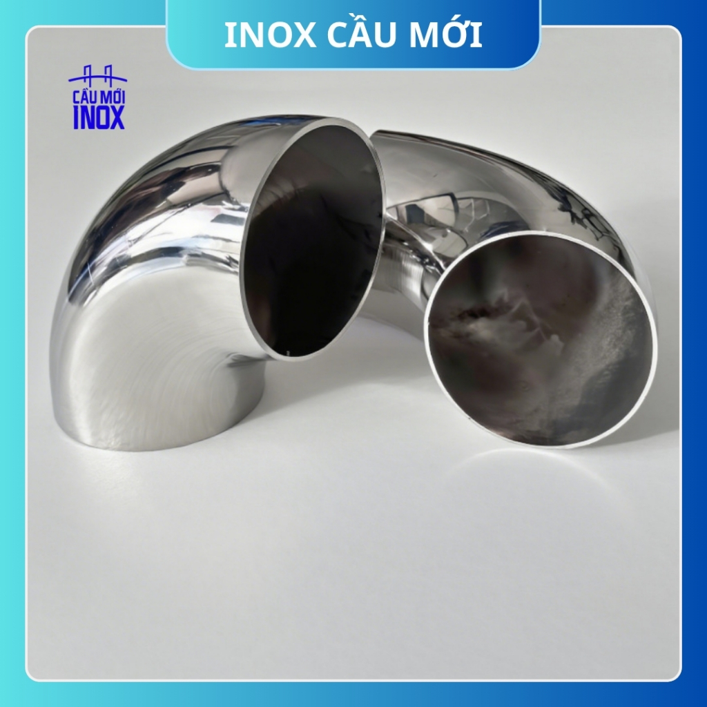 Cút inox 304 dày 1.2mm/1.5mm - Co inox 90 độ phi 50mm/60mm/76mm/89mm hàng loại 1 chất lượng cao