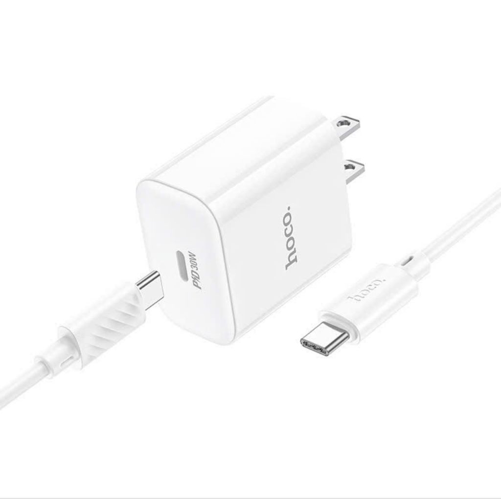 Bộ sạc nhanh 30W Hoco C76 Pro type-c to type-c. bao gồm 1 củ + 1 cáp sạc nhanh 30w