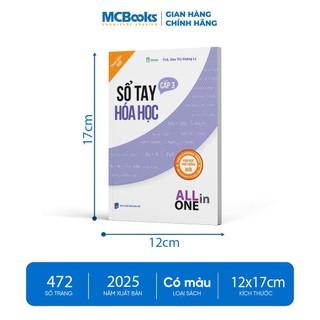 Sách - All in one - Sổ tay hóa học cấp 3 - Cập nhật chương trình mới 2025