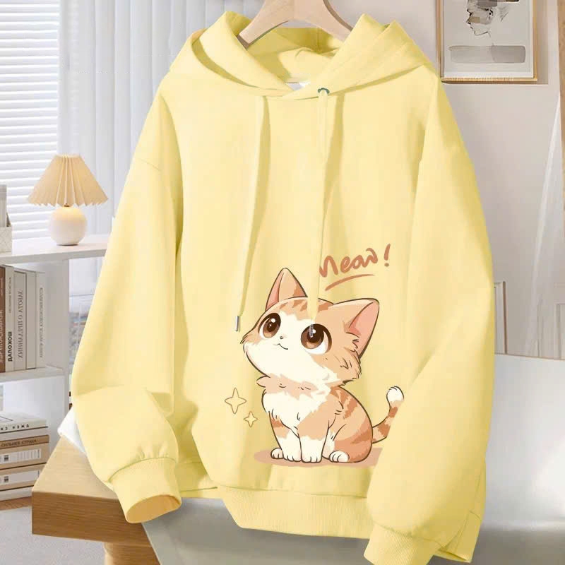 Áo mũ hình mèo cho bé gái size đại BEESHOP D25088