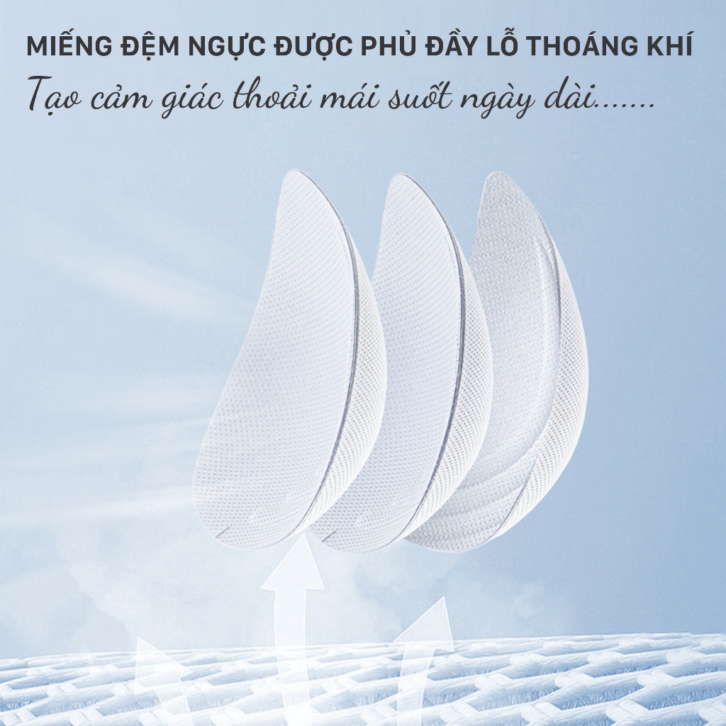 COMBO 2 Áo Ngực Tàng Hình Đúc Su Unilove Nâng V1, Không Lộ Viền Không Gọng, Áo Lót Kháng Khuẩn- 2219
