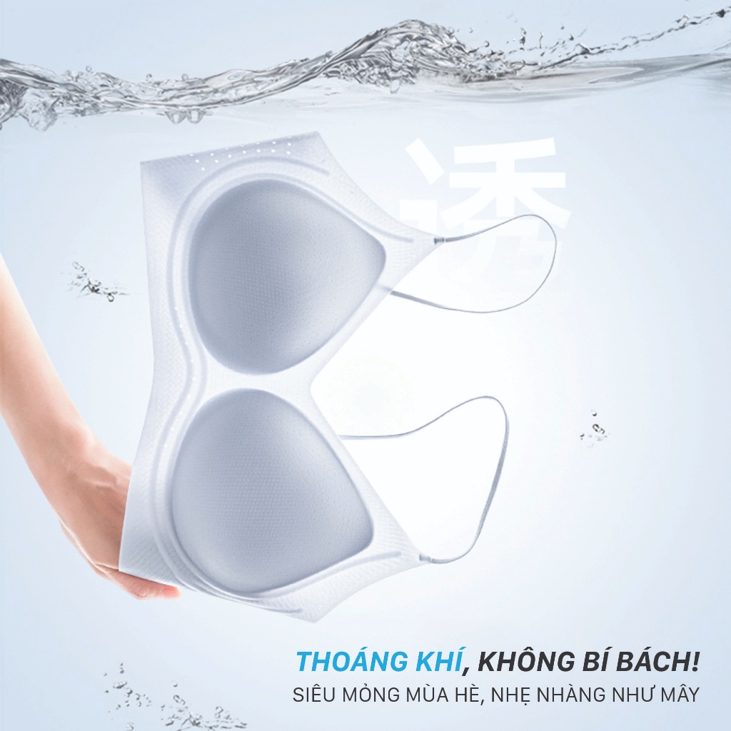 COMBO 2 Áo Ngực Tàng Hình Đúc Su Unilove Nâng V1, Không Lộ Viền Không Gọng, Áo Lót Kháng Khuẩn- 2219