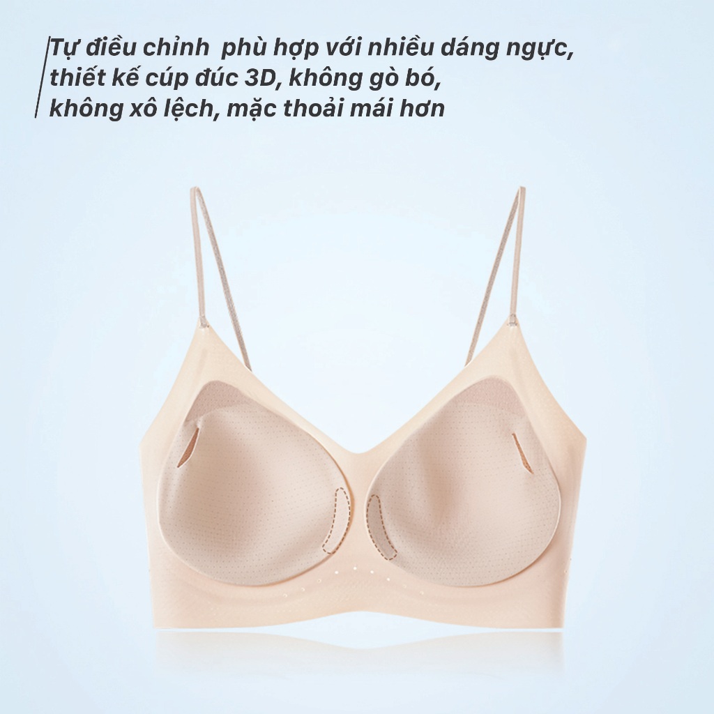COMBO 2 Áo Ngực Tàng Hình Đúc Su Unilove Nâng V1, Không Lộ Viền Không Gọng, Áo Lót Kháng Khuẩn- 2219