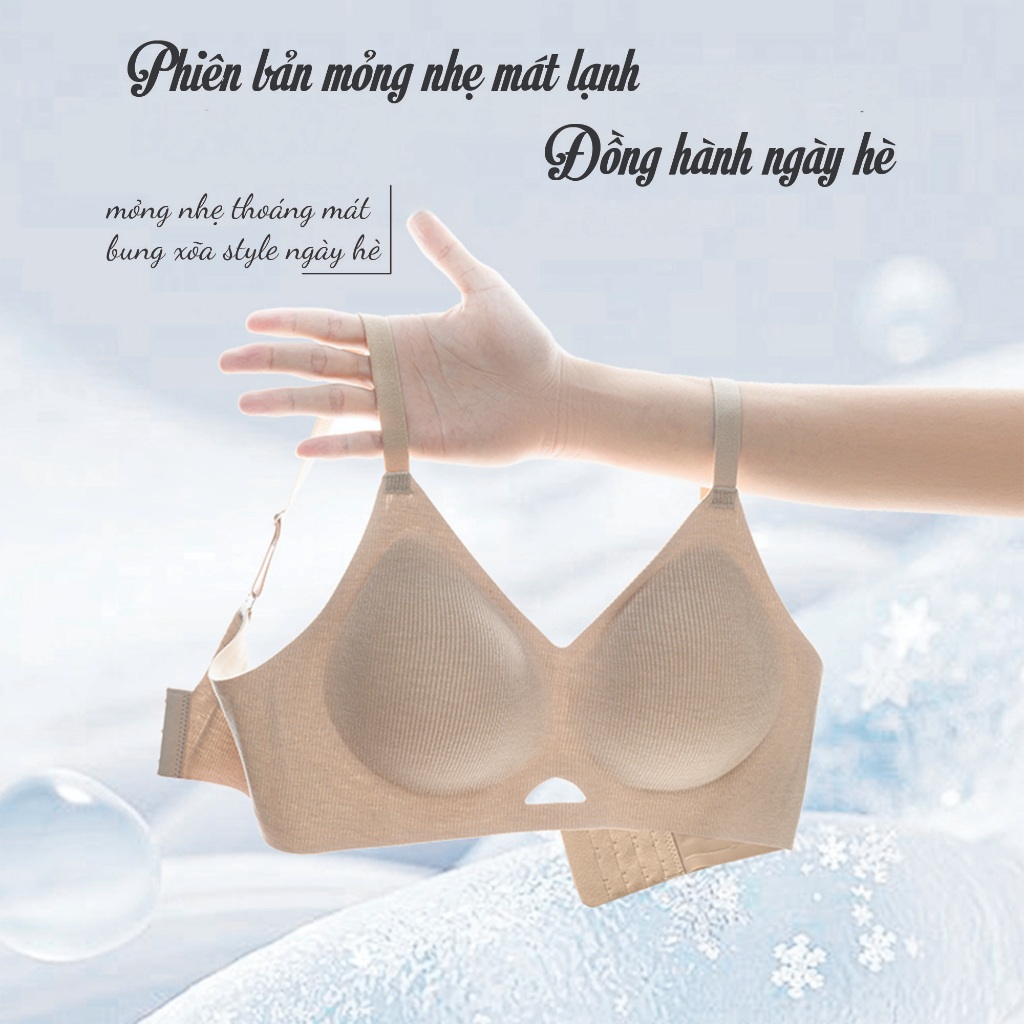 COMBO 2 Áo Lót Nâng Ngực Không Gọng Unilove, Áo Ngực Đúc Su Không Lộ Viền Nâng Size Kháng Khuẩn 6808