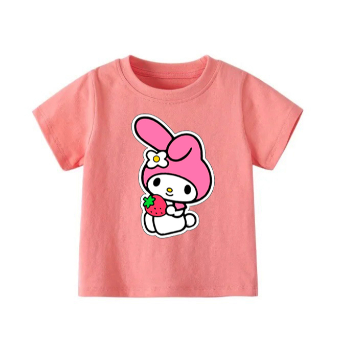 👕 Áo Thun Bé Gái mềm mịn thoáng mát in hình dễ thương 👕 AT215