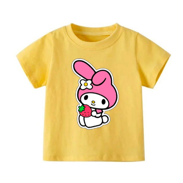 👕 Áo Thun Bé Gái mềm mịn thoáng mát in hình dễ thương 👕 AT215