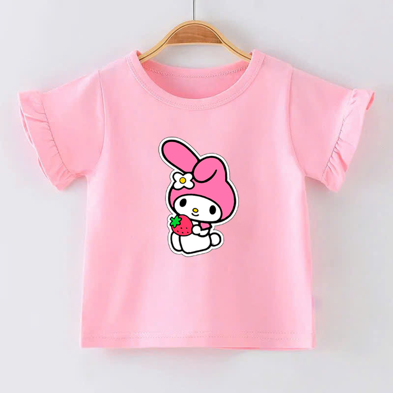 👕 Áo Thun Bé Gái mềm mịn thoáng mát in hình dễ thương 👕 AT215
