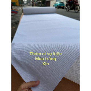 Thảm Nỉ Sự Kiện Màu Trắng Combo 20m-100m2 Trải Sân Khấu Rạp Cưới Văn Phòng Bền Đẹp Chất Liệu Khổ Rộng 2m