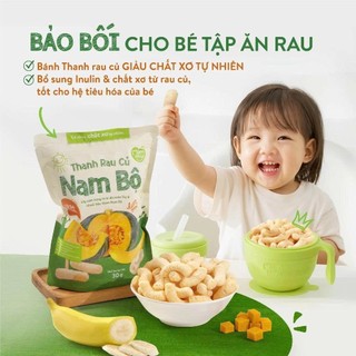 Bánh ăn dặm cho bé Thanh Rau Củ Mămmy từ nông sản việt 6 vị đa dạng cho bé từ 6 tháng tuổi, gói 30gr