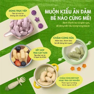 Bánh ăn dặm cho bé Thanh Rau Củ Mămmy từ nông sản việt 6 vị đa dạng cho bé từ 6 tháng tuổi, gói 30gr