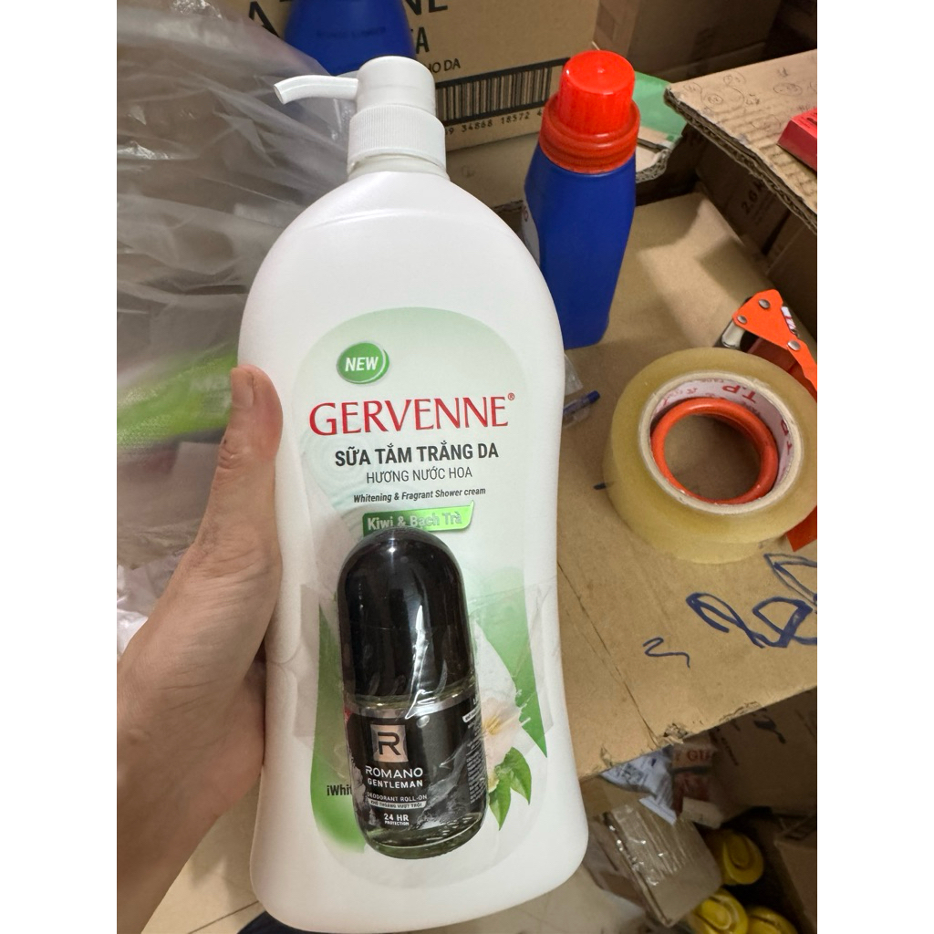 Sữa tắm Gervenne 1.2kg  tặng túi sữa tắm 450g / 600gr