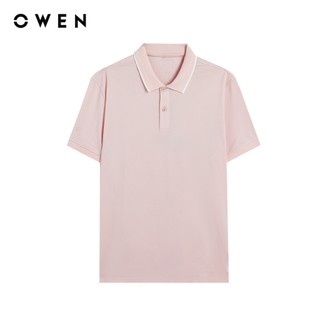 Owen - Áo polo Body Fit APV258036 màu Be hồng chất liệu Poly Spandex