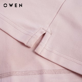 Owen - Áo polo Body Fit APV258036 màu Be hồng chất liệu Poly Spandex