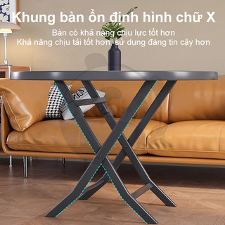 Bàn xếp mặt kính vân nước Để Ban Công Nhà Nhỏ Quán Cafe chịu lực tốt chống trầy xước Giá tốt 50%