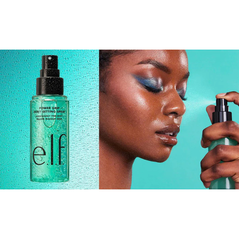 Xịt Giữ Lớp Trang Điểm e.l.f. Stay All Day Blue Light Micro-Setting Mist /ELF Power Grip Dewy Setting Spray 80 ML