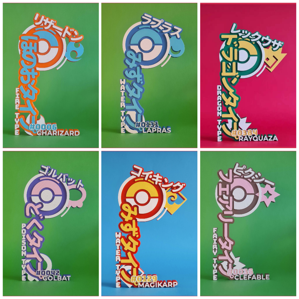Mô hình đế trưng bày Pokemon - Frame Otaku - Rayquaza, Magikarp ...