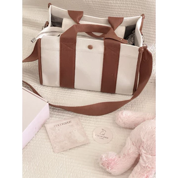 Túi bỉm cho mẹ bỉm mama, túi công sở Cocorabbit có ngăn đựng sữa 33x24x15cm