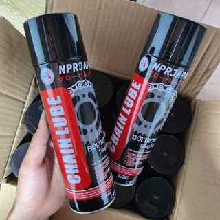 Chai Xịt Bôi Trơn và Bảo Dưỡng Sên (Xích) Chain Lube 500ml Mỡ Bò Cao Cấp Chính Hãng NPR