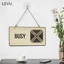 Bảng gỗ treo 2 mặt Busy - Available trang trí nhà cửa BG70