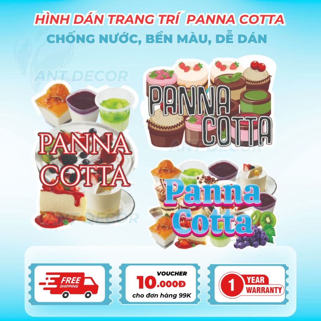 🍮 DECAL PANNA COTTA – TEM DÁN NGỌT NGÀO CHO MÓN TRÁNG MIỆNG CHUẨN CAFE Ý 💕