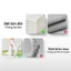 Combo 5 đôi tất nữ thời trang thu đông GOMTAT, vớ nhún cổ cao basic, chất cotton thoáng khí - OAS