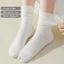 Combo 5 đôi tất nữ thời trang thu đông GOMTAT, vớ nhún cổ cao basic, chất cotton thoáng khí - OAS