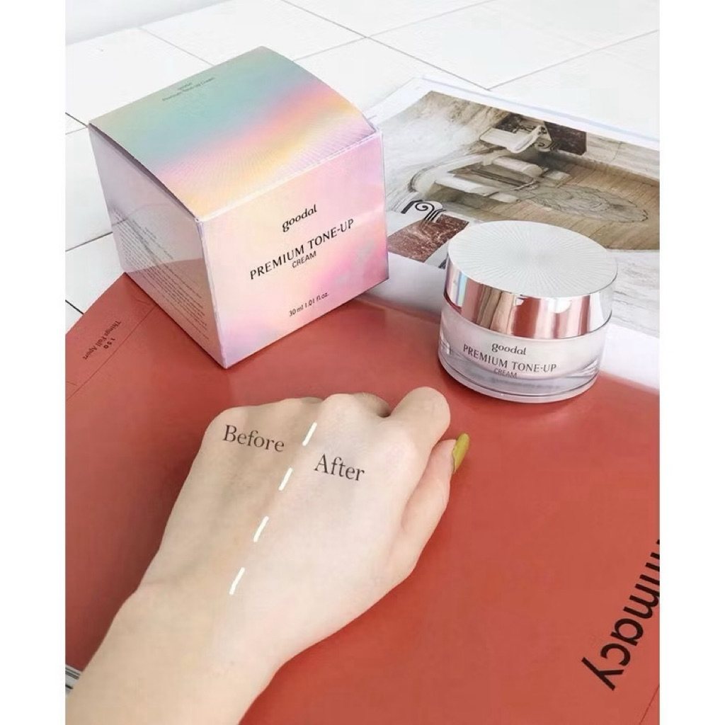 Kem dưỡng da GOODAL PREMIUM TONE-UP CREAM 30ml hạn 2028 kem ốc sên goodal Dưỡng Trắng IS42