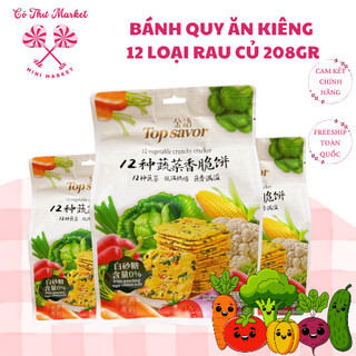Bánh quy giòn ăn kiêng 12 loại rau củ Top Savor Đài Loan 208gr - CÔ THƯ MARKET