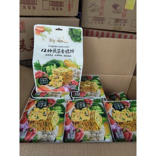 Bánh quy giòn ăn kiêng 12 loại rau củ Top Savor Đài Loan 208gr - CÔ THƯ MARKET