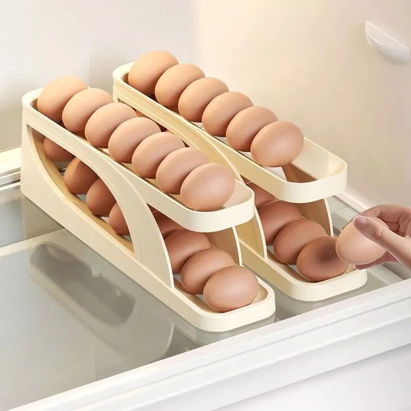 KHAY ĐỰNG TRỨNG - Hộp Đựng Trứng 2 Tầng Thông Minh Cho Tủ Lạnh – Giải Pháp Bảo Quản Trứng Gà Vịt Gọn Gàng